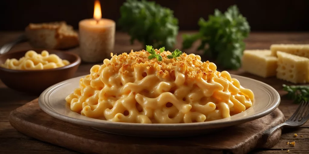Amerikanische Creamy Mac & Cheese