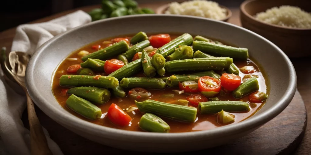 Aromatischer Okra-Eintopf