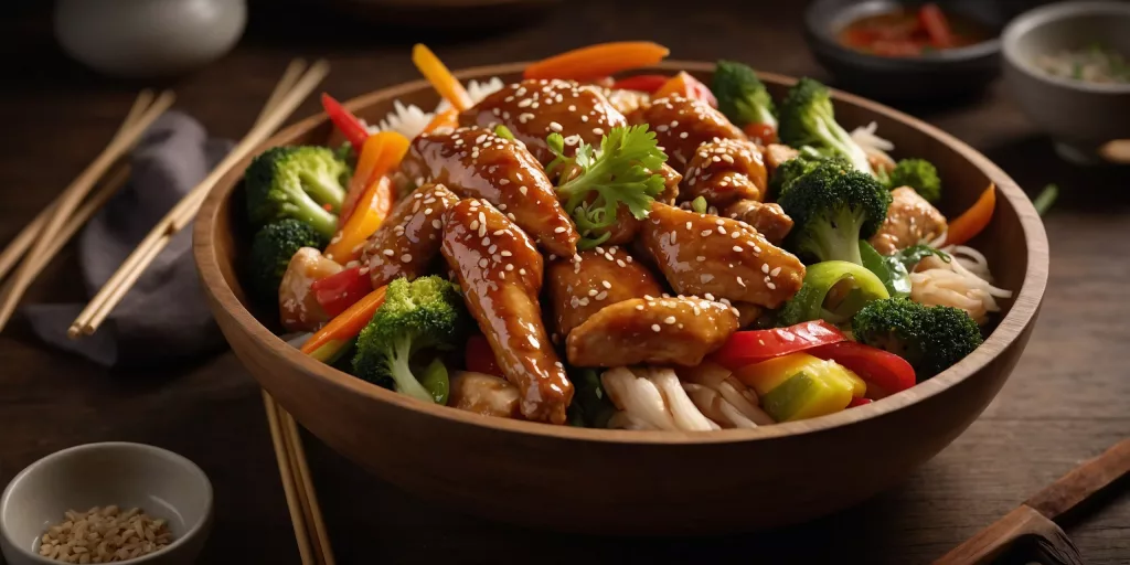 Asiatischer Hähnchen-Wok