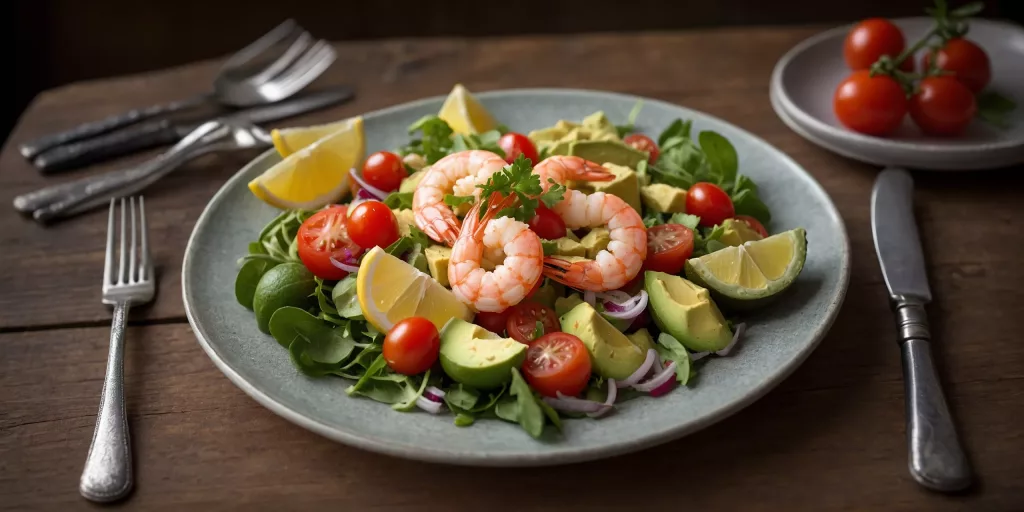 Avocado-Garnelen-Salat
