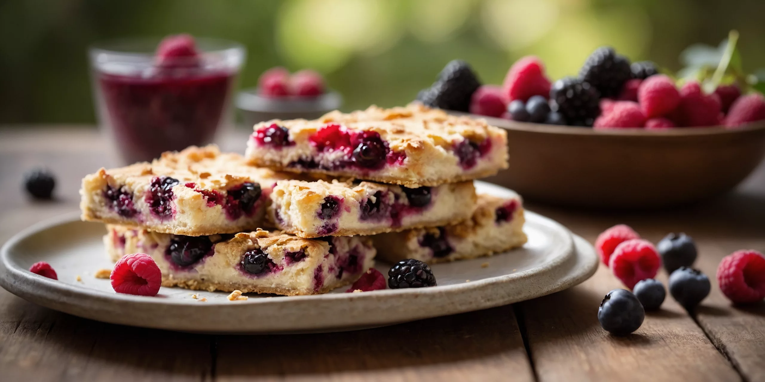 Beerengefüllte Quark-Riegel