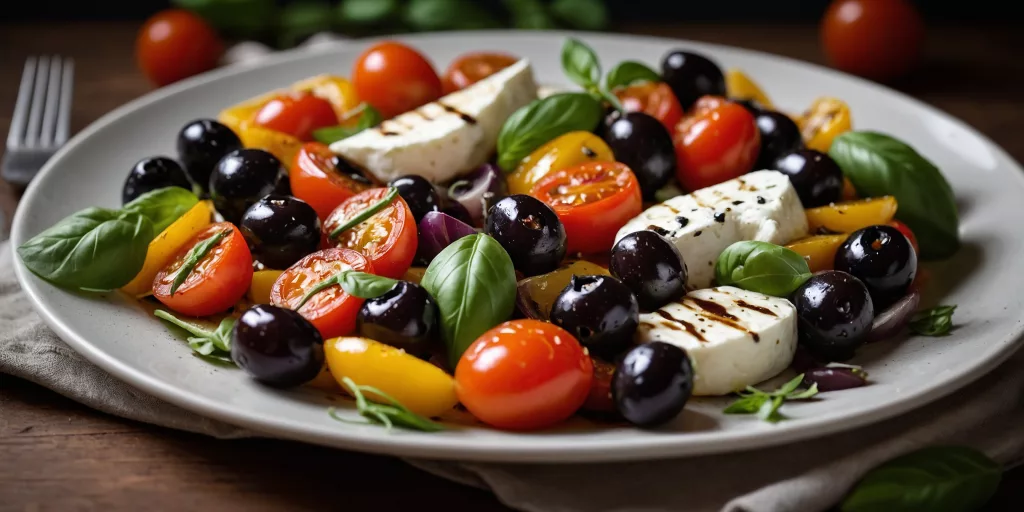Bunter Antipasti-Salat mit Balsamico