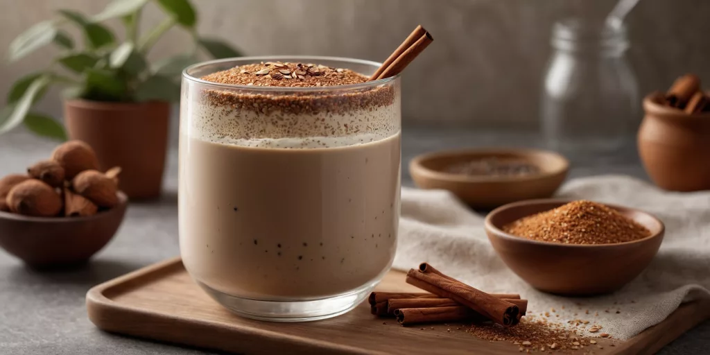 Chia Latte mit Mandelmilch