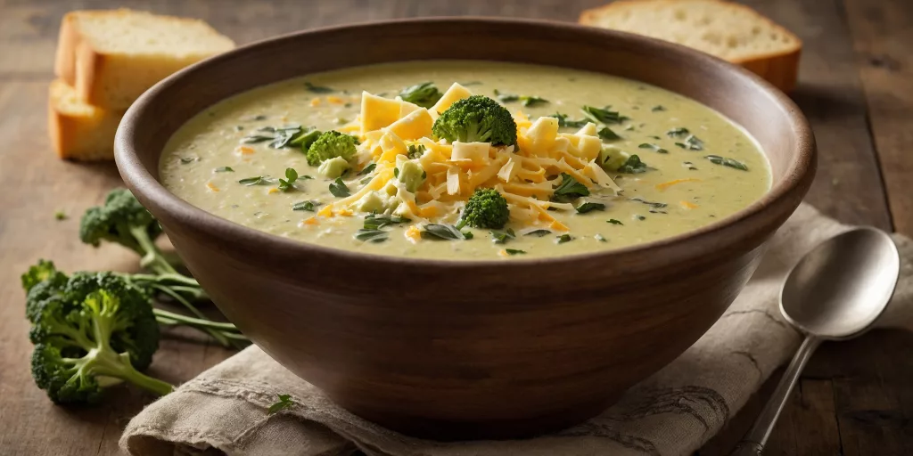 Cremige Brokkoli-Cheddar-Suppe