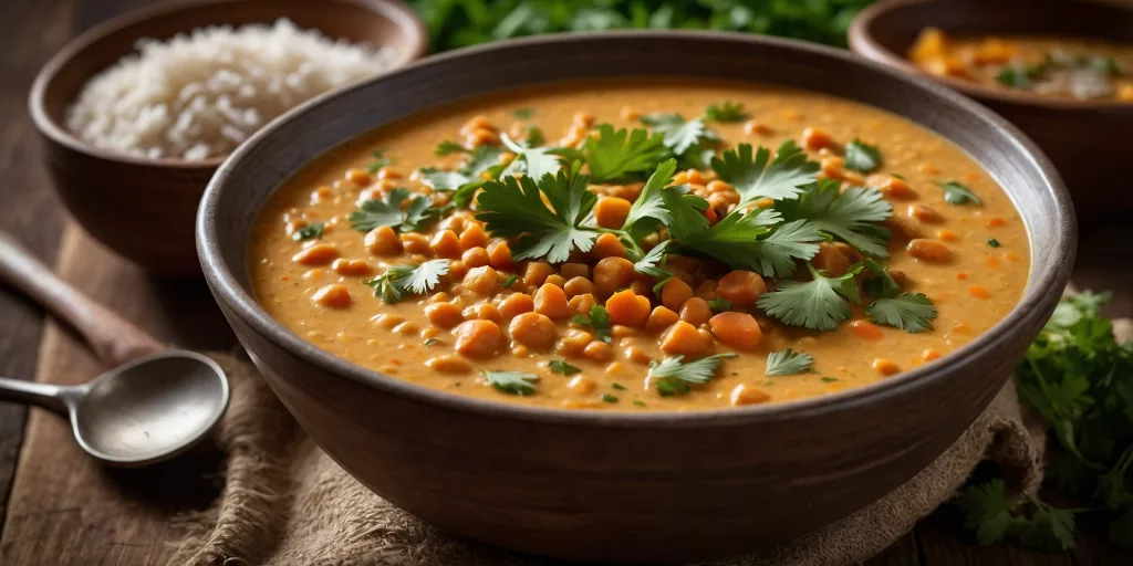 Cremige Kokos-Linsensuppe
