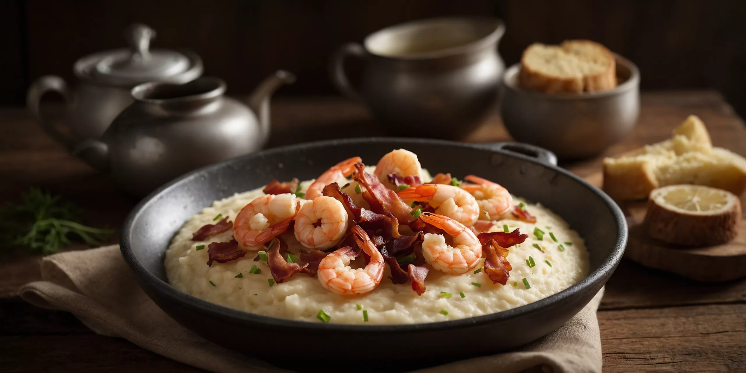 Cremige Shrimp and Grits