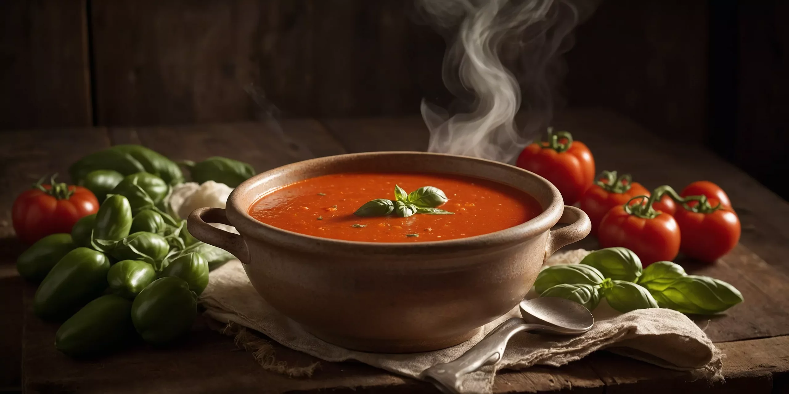 Cremige Tomaten-Paprika-Suppe