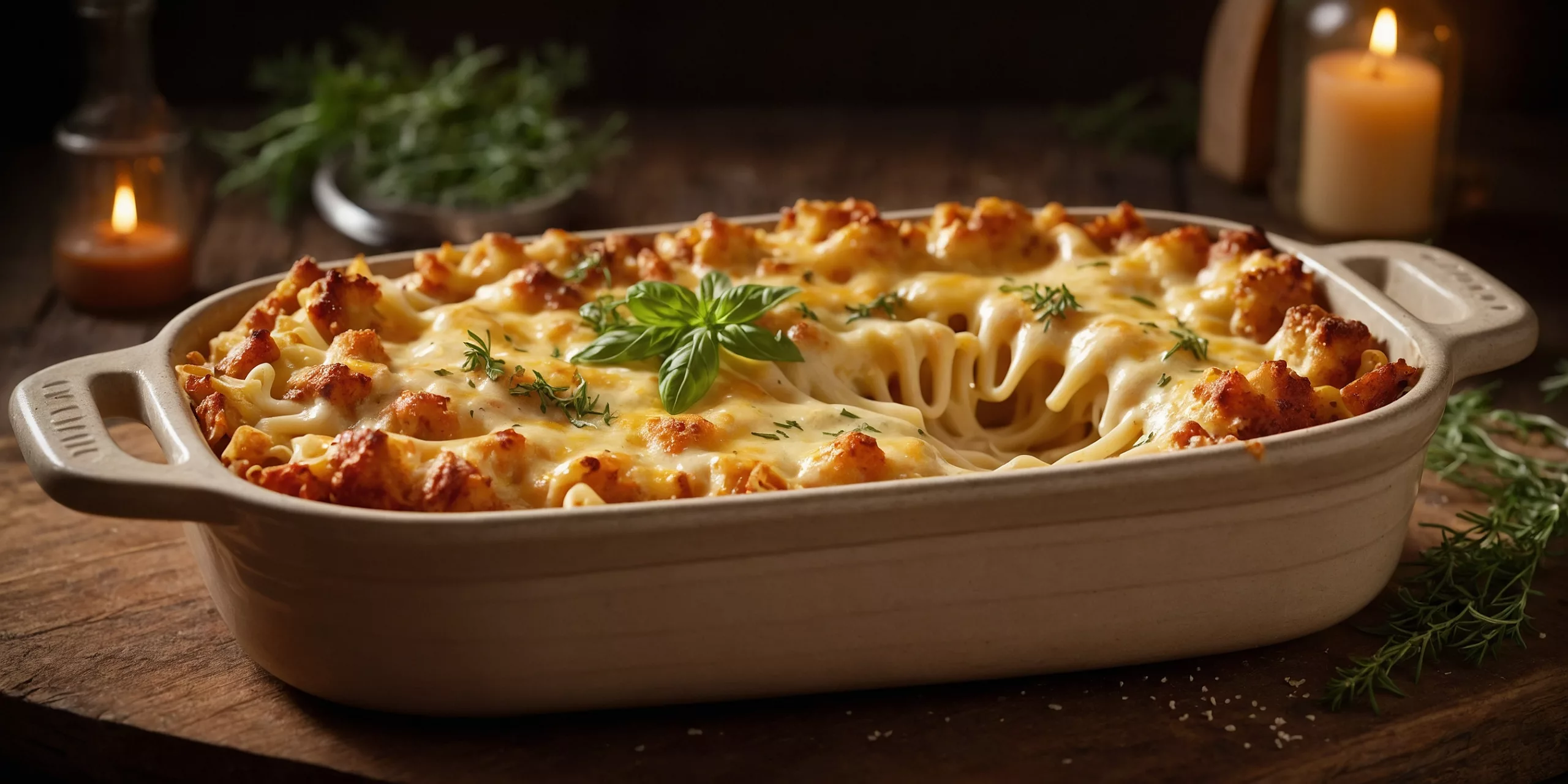 Cremiger Nudelauflauf mit Käsekruste
