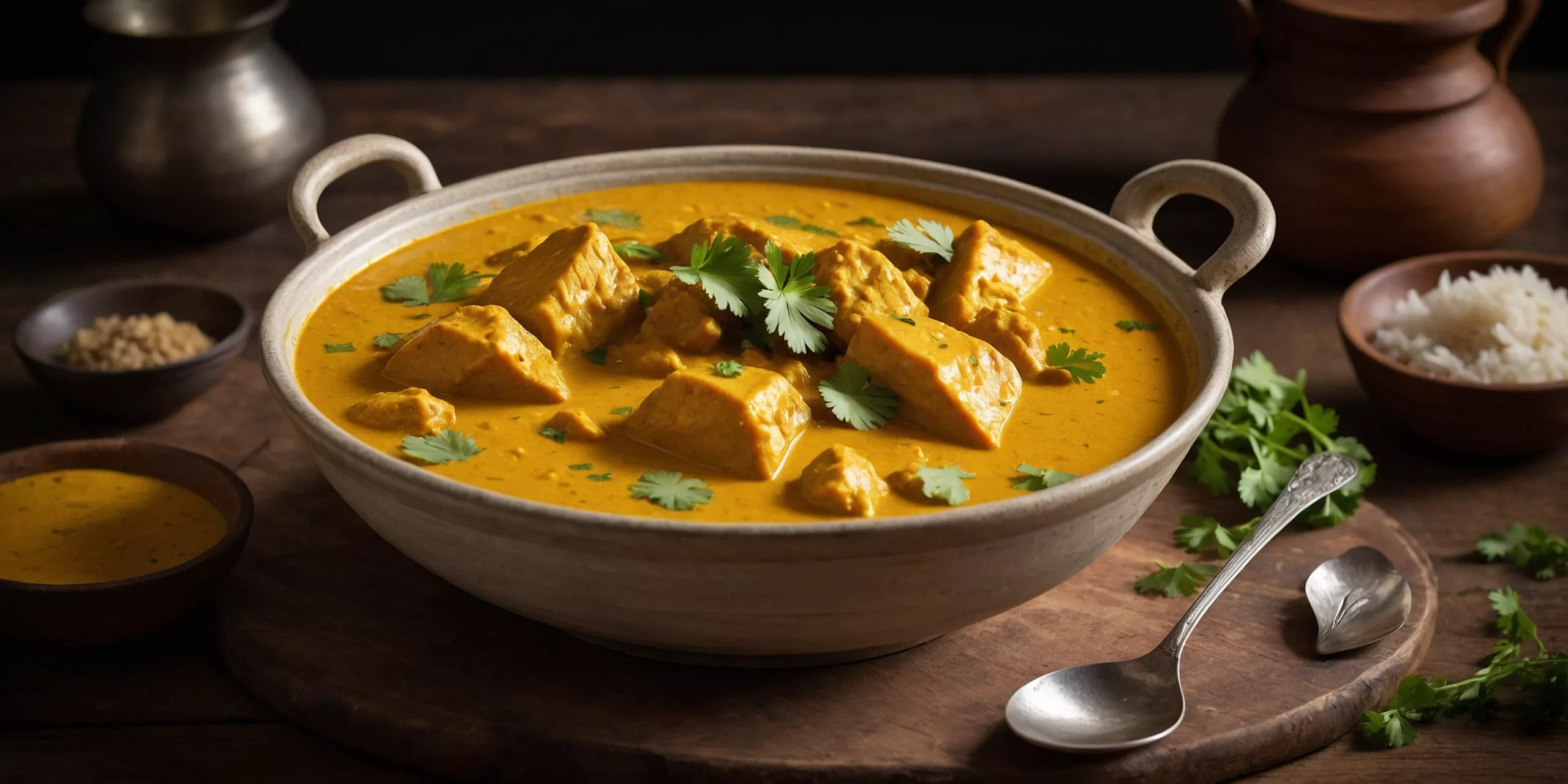 Cremiges Fischcurry mit Ingwer und Kurkuma