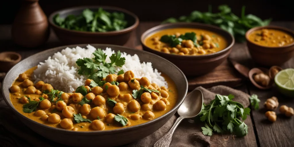 Cremiges Kichererbsen-Kokos-Curry