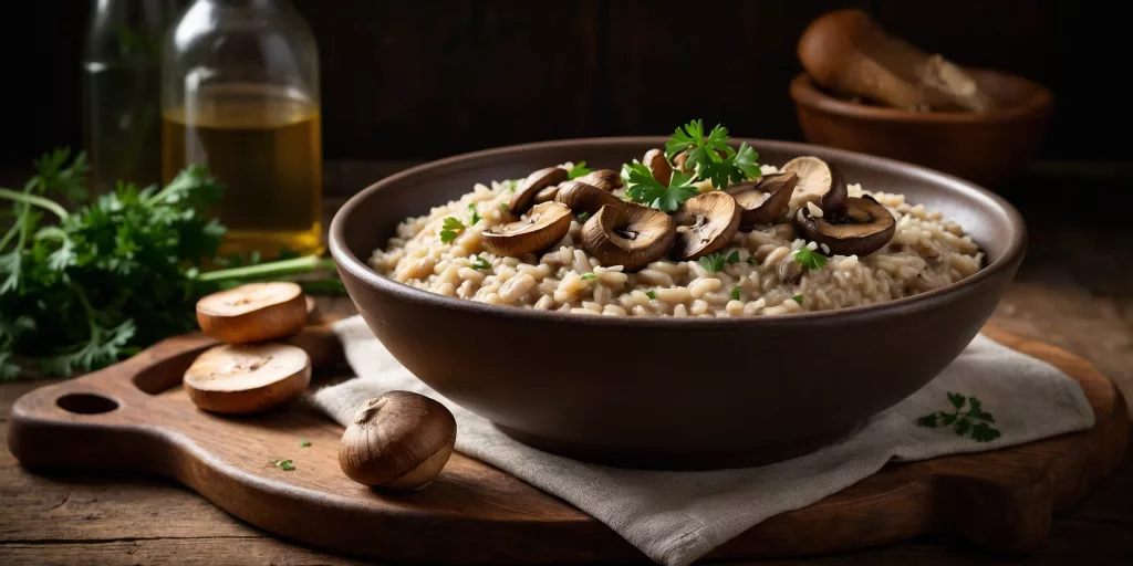Cremiges Waldpilz-Risotto