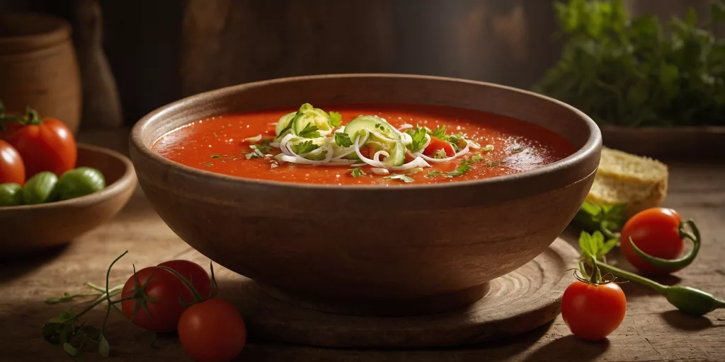 Erfrischendes Spanisches Gazpacho