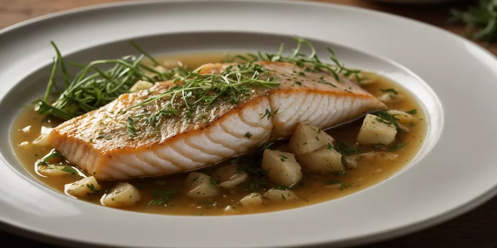 Fischfilet in Kräuter-Wein-Sud