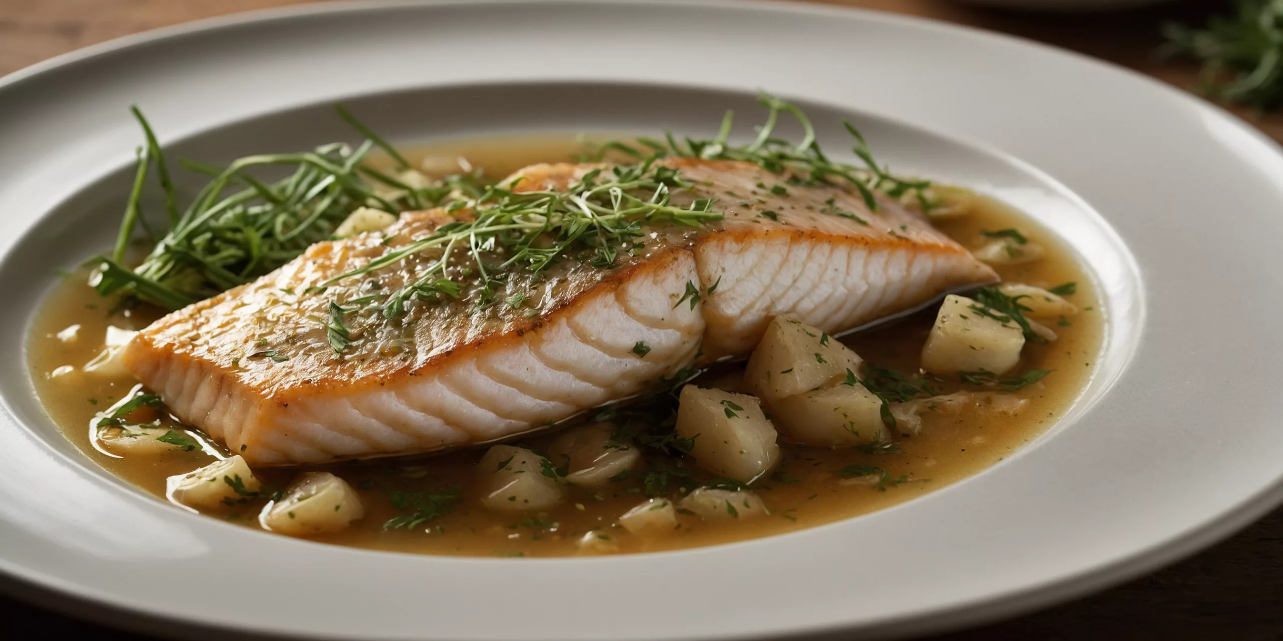 Fischfilet in Kräuter-Wein-Sud