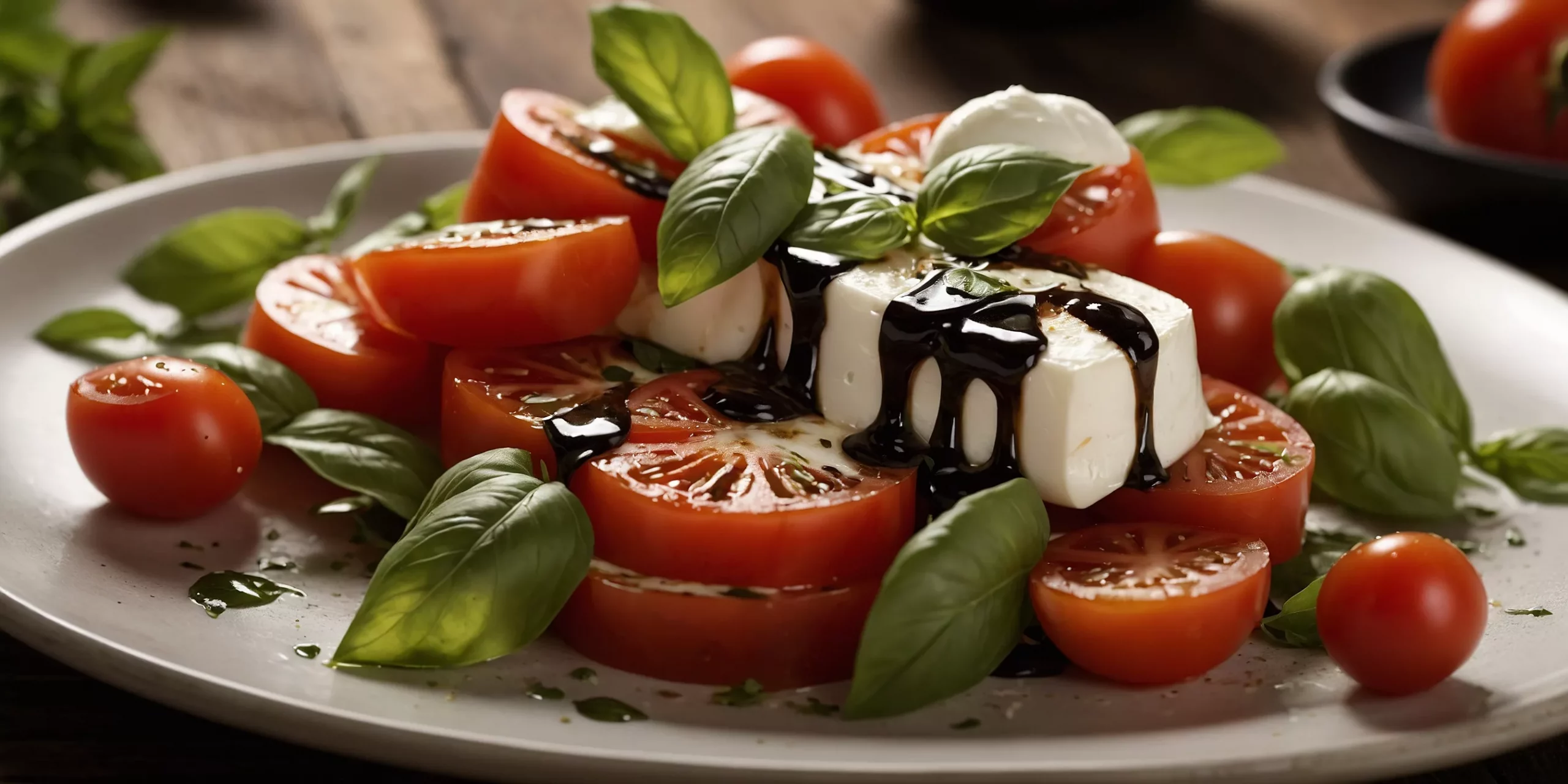 Frischer Caprese-Salat mit Balsamico