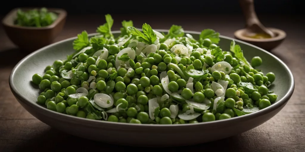 Frischer Erbsen-Minz-Salat