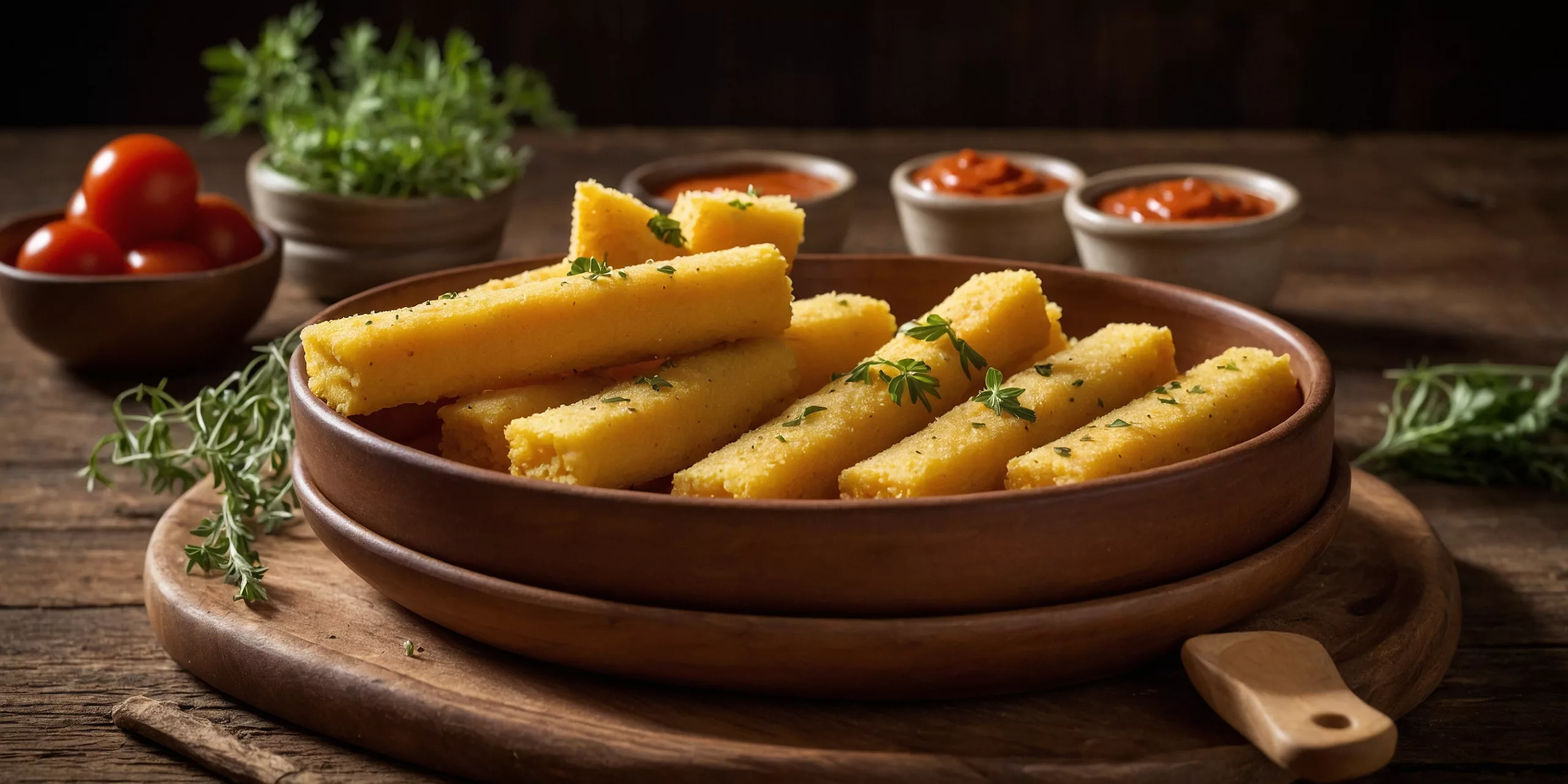 Gebackene Polenta-Sticks