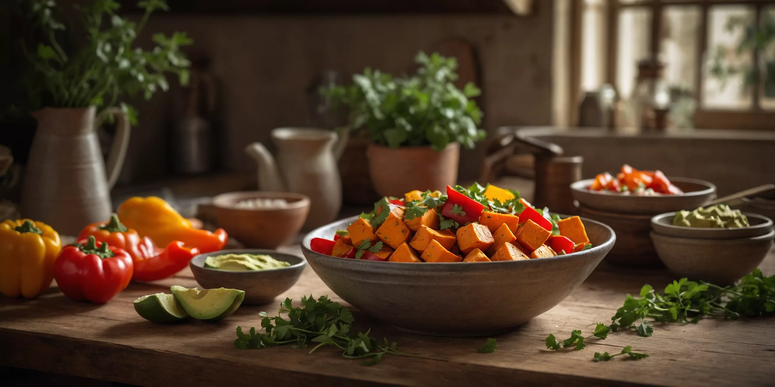 Gebackene Whole30 Süßkartoffel-Bowls