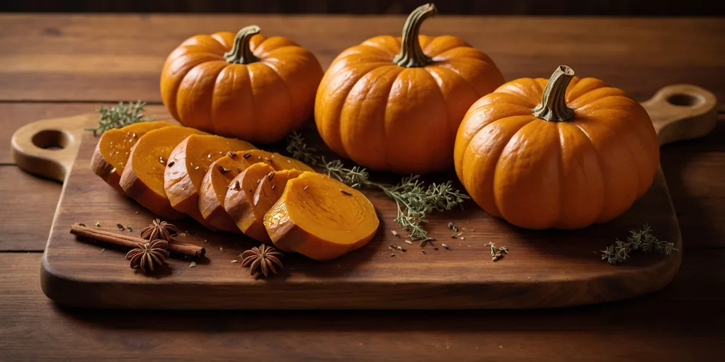 Gebackener Kürbis mit Zimt und Honig
