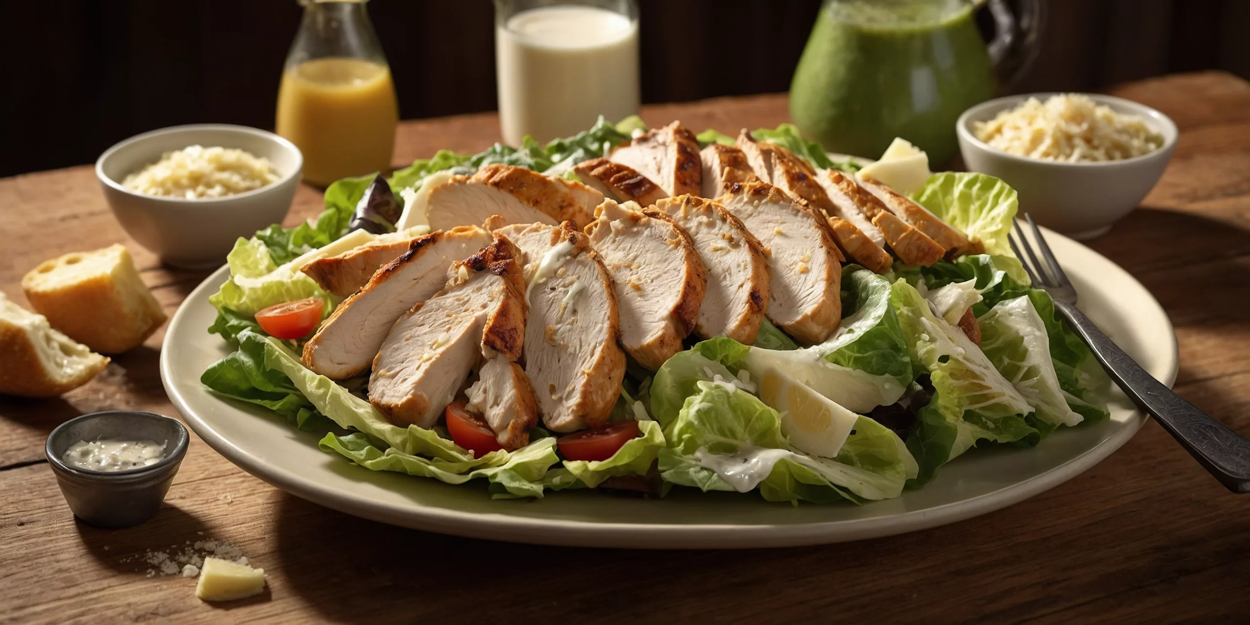 Gegrillter Hähnchen Caesar Salat – YummAi Gegrillter Hähnchen Caesar Salat – YummAi