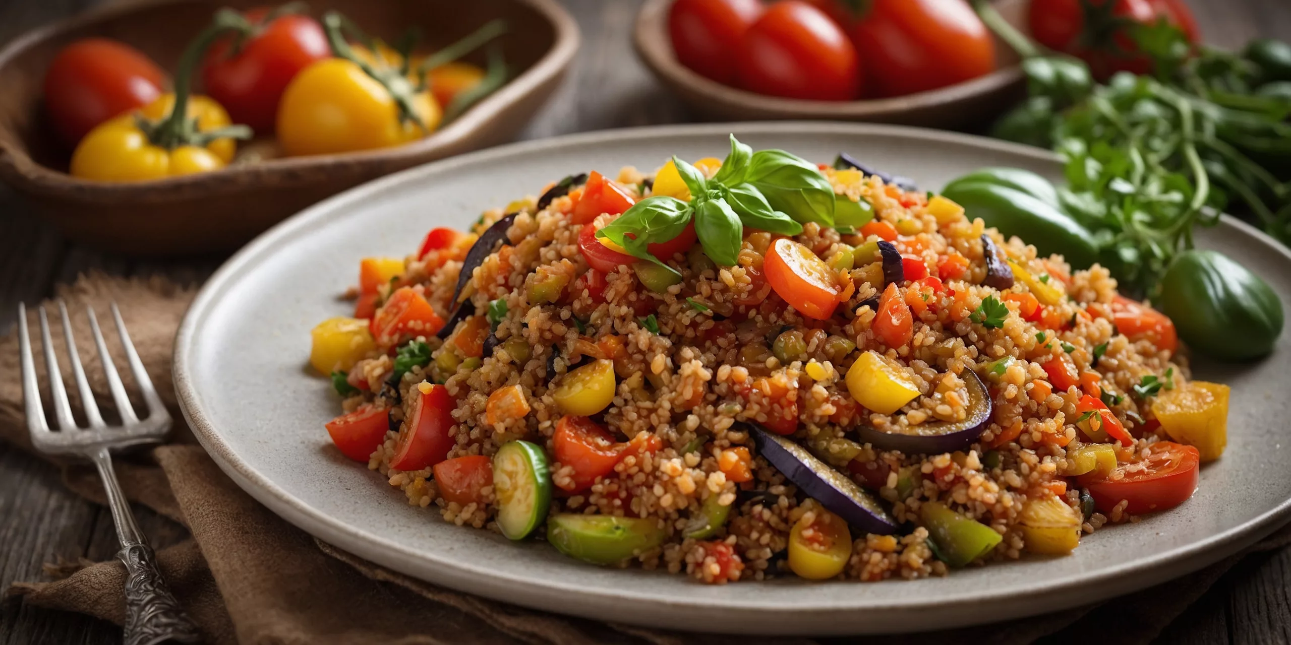 Gemüseköstliches Ratatouille-Quinoa
