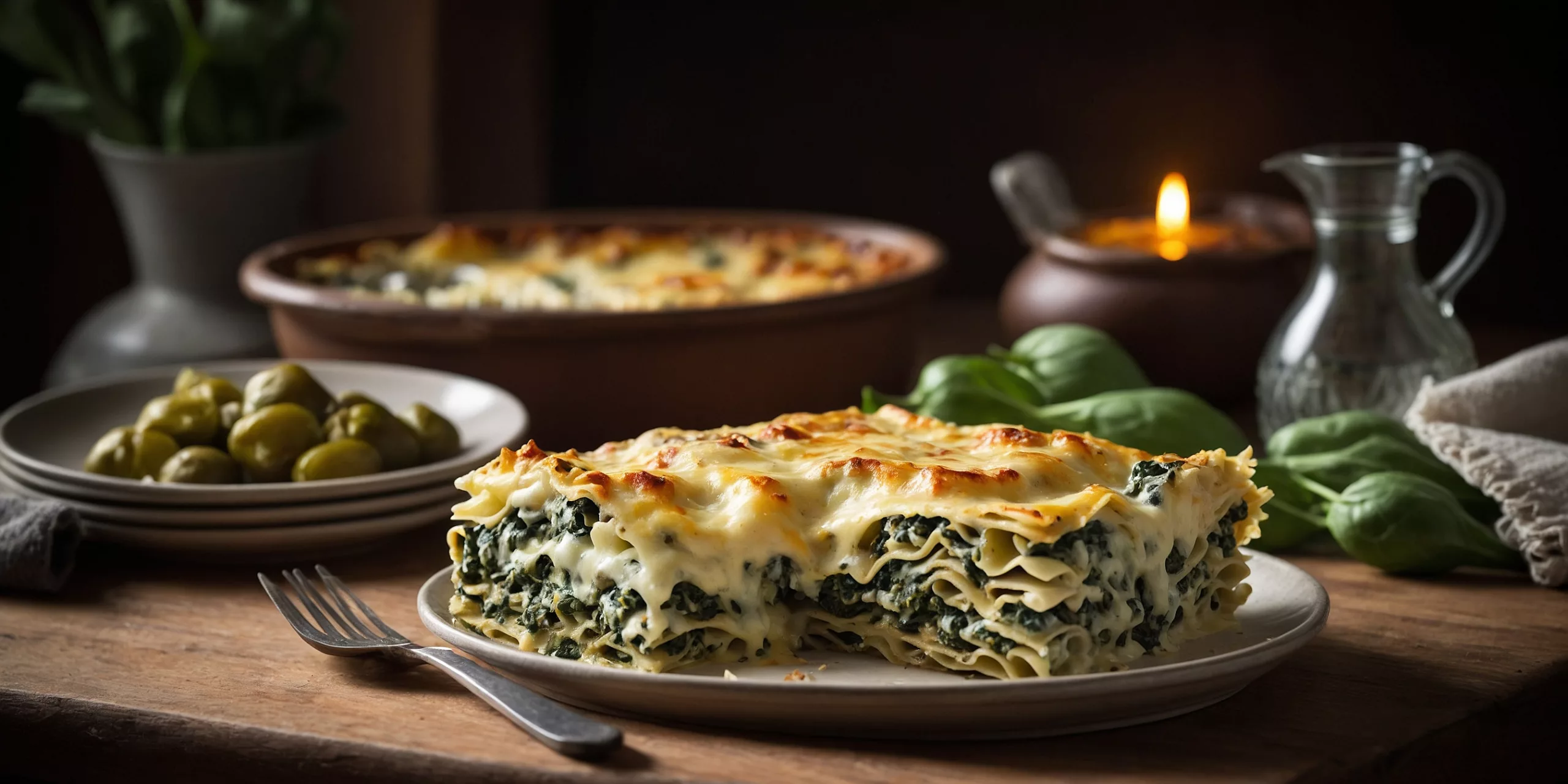 Gemüse-Spinat-Lauch-Lasagne