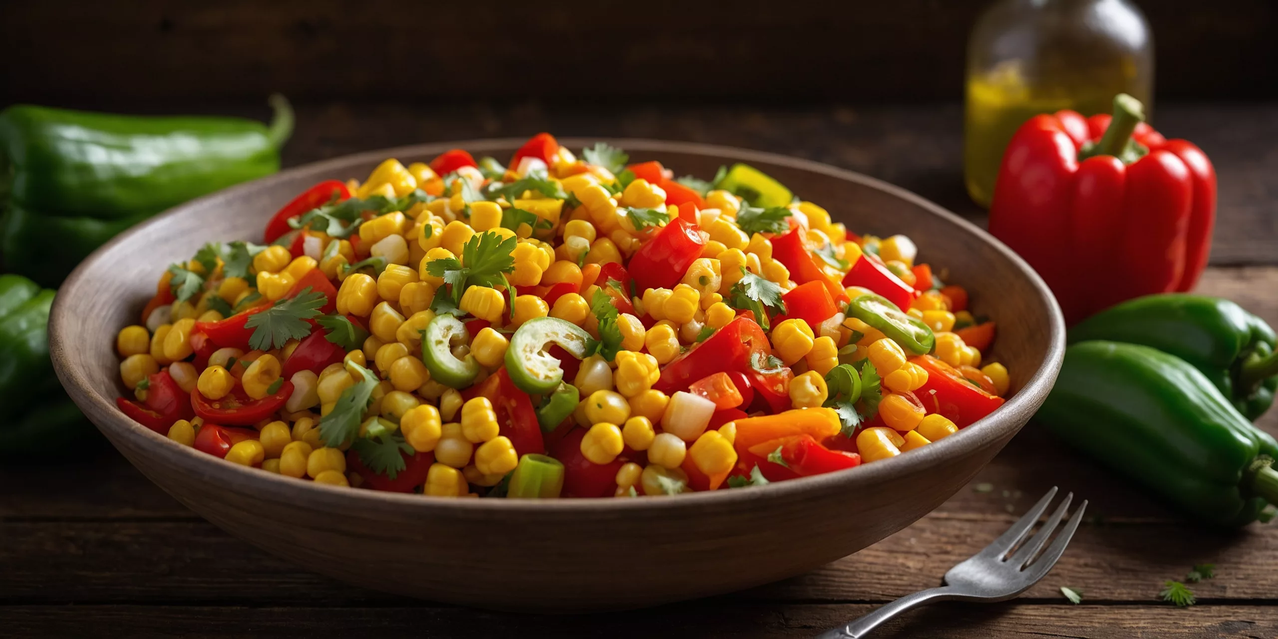 Gerösteter Mais-Paprika-Salat