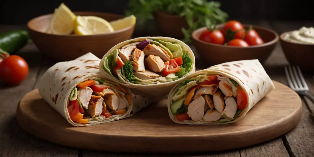 Hähnchen-Wraps