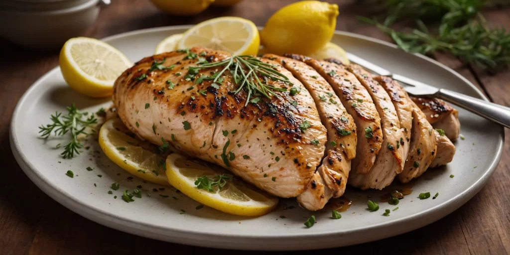 Hähnchenbrust mit Zitronen-Kräuter-Marinade