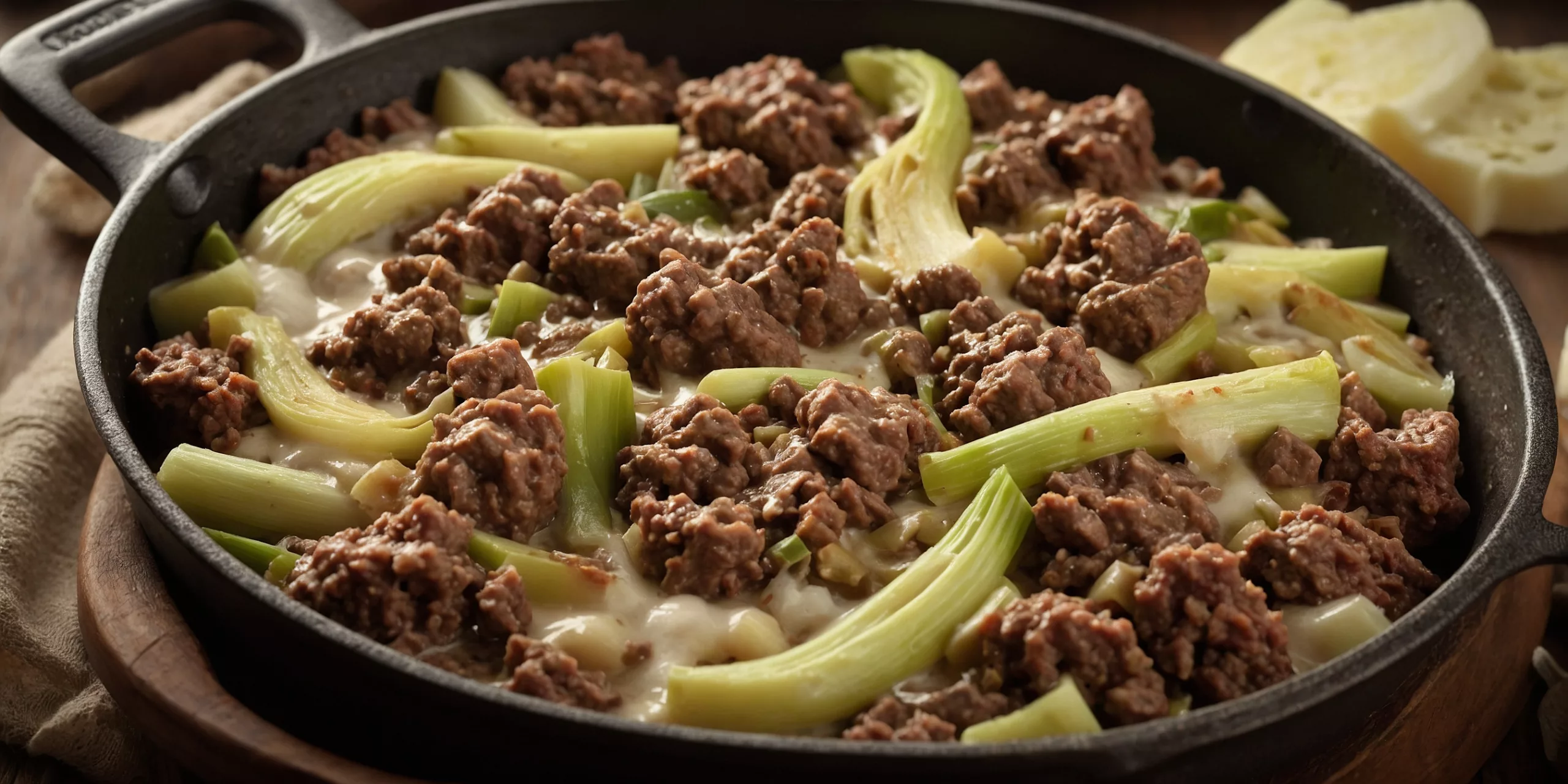 Herzhafte Hackfleisch-Lauch-Pfanne – YummAi