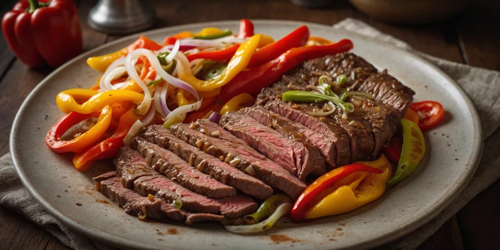 Herzhaftes Rindergeschnetzeltes mit Paprika und Zwiebeln