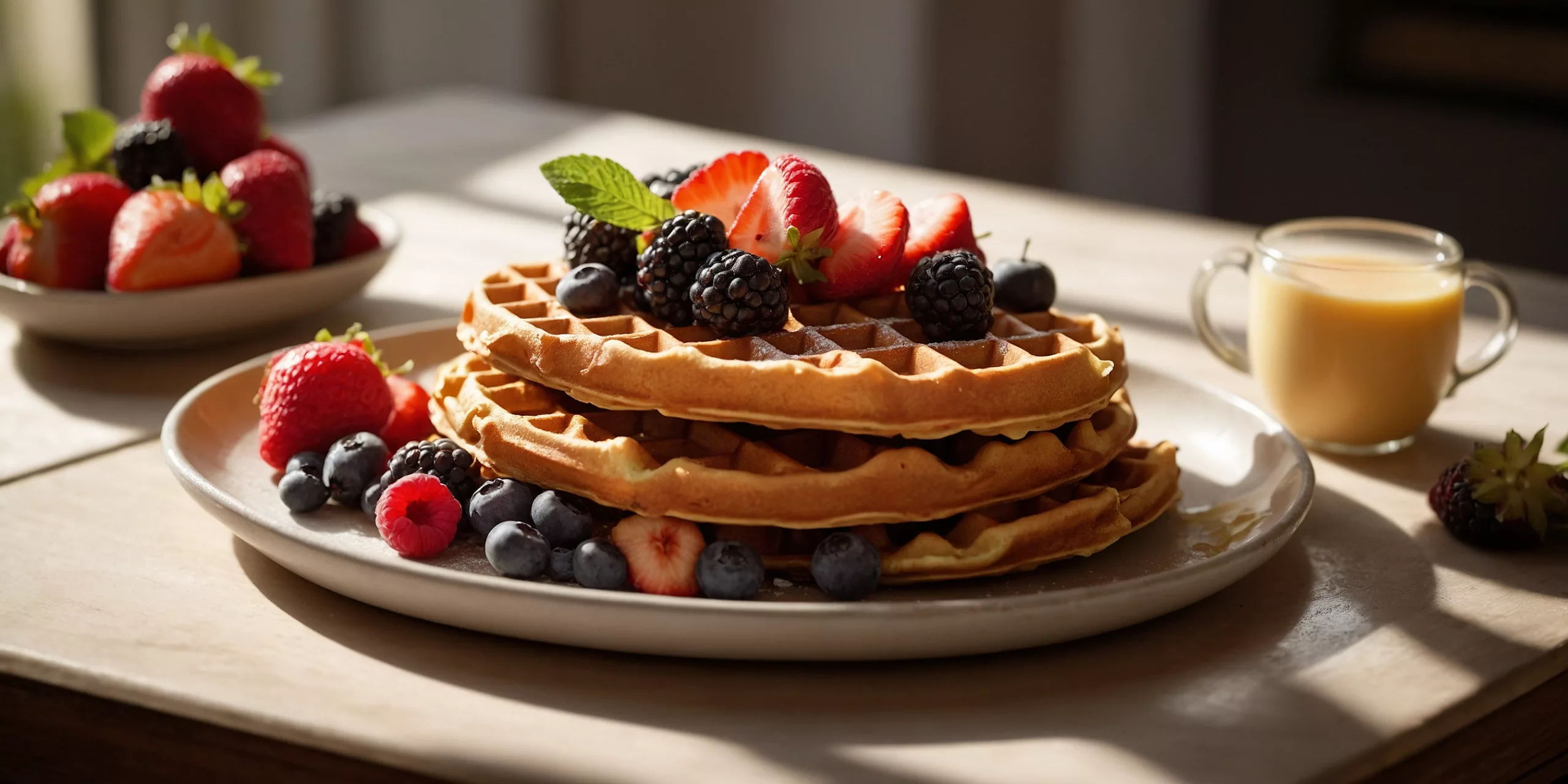 High-Protein Waffeln mit Magerquark