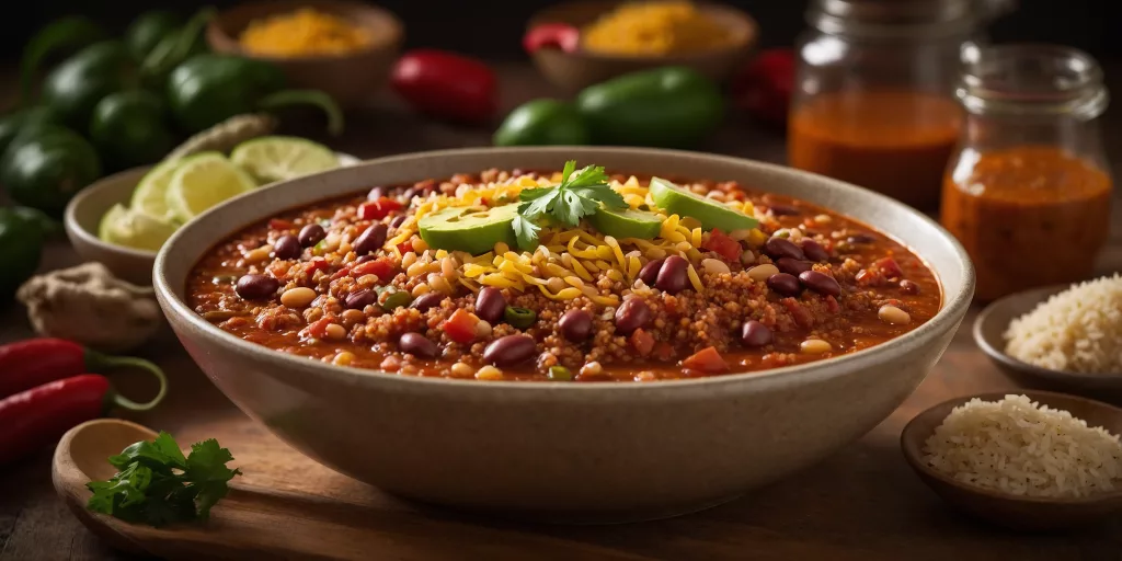High Protein Bohnen-Chili mit Quinoa