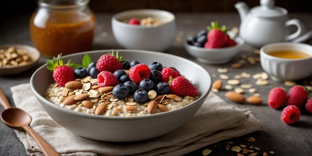 High Protein Hafer-Müsli mit Beeren