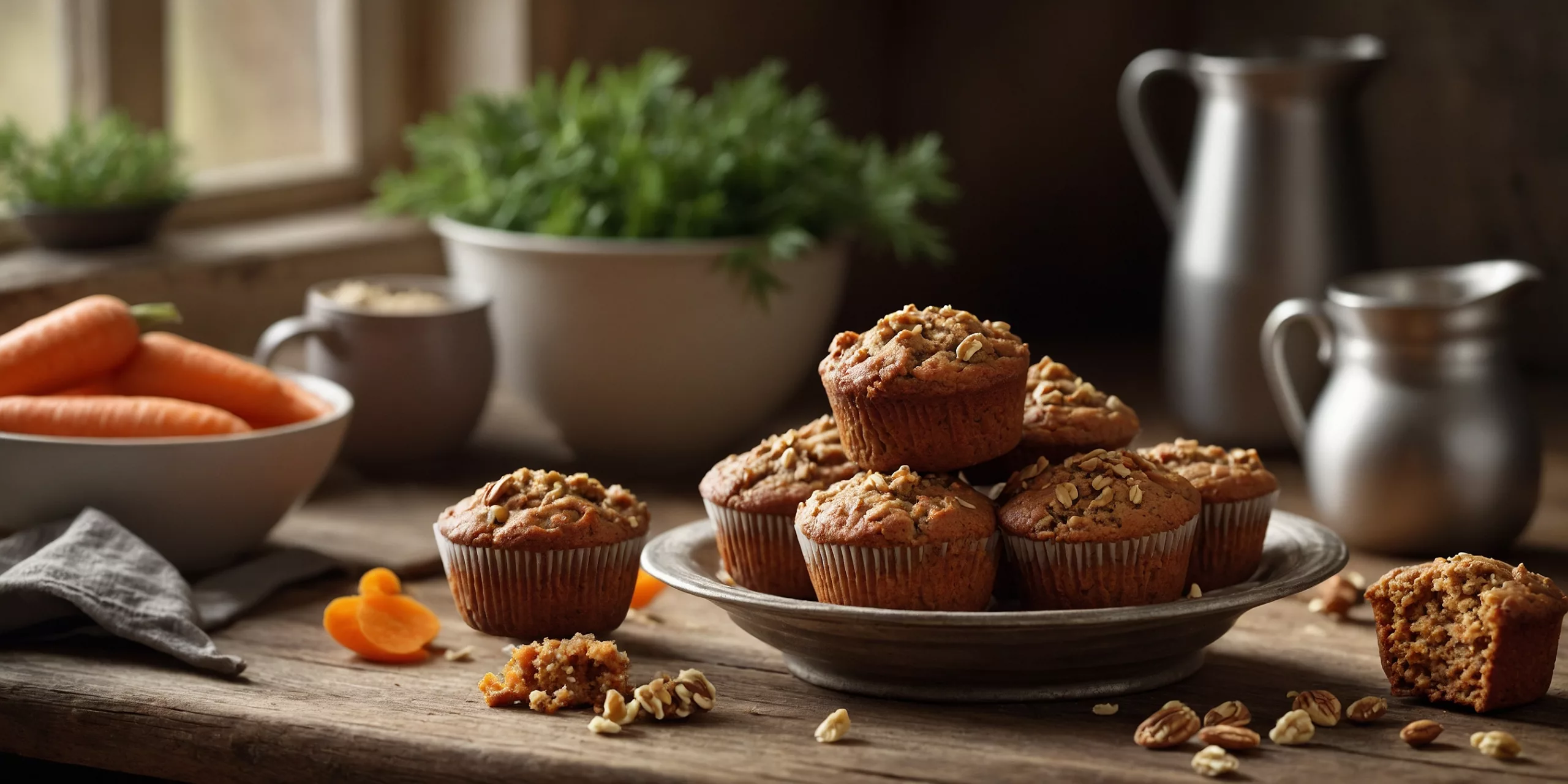 High Protein Karottenkuchen-Muffins