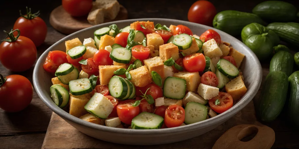 Italienischer Brotsalat (Panzanella)
