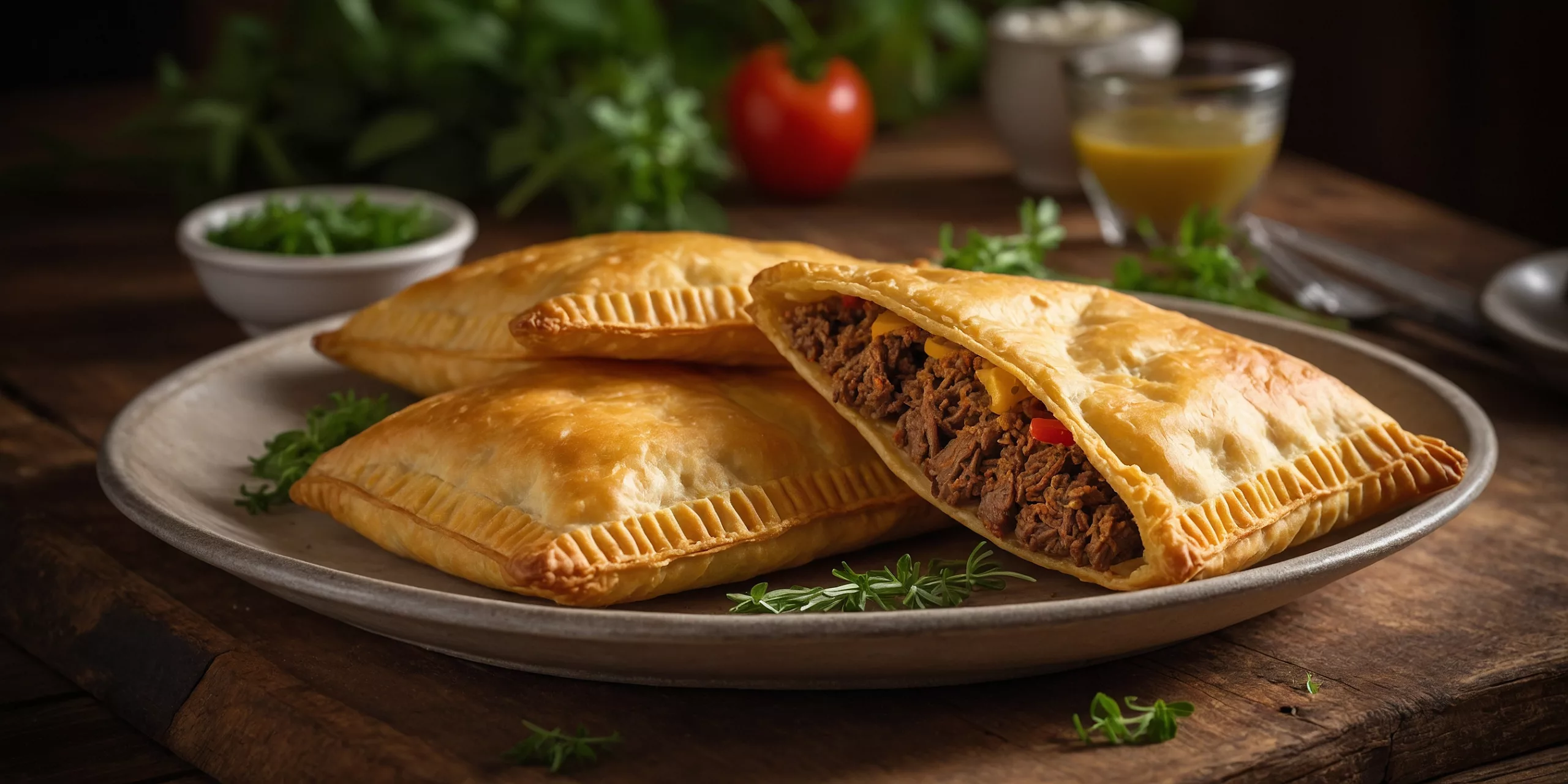 Jamaikanische Rindfleisch-Patties