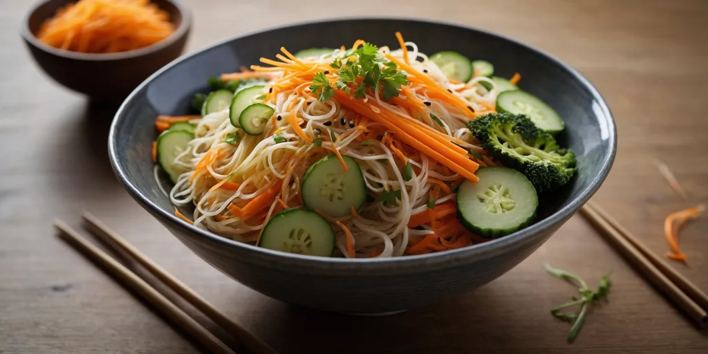 Japanischer Miso-Glasnudel-Salat