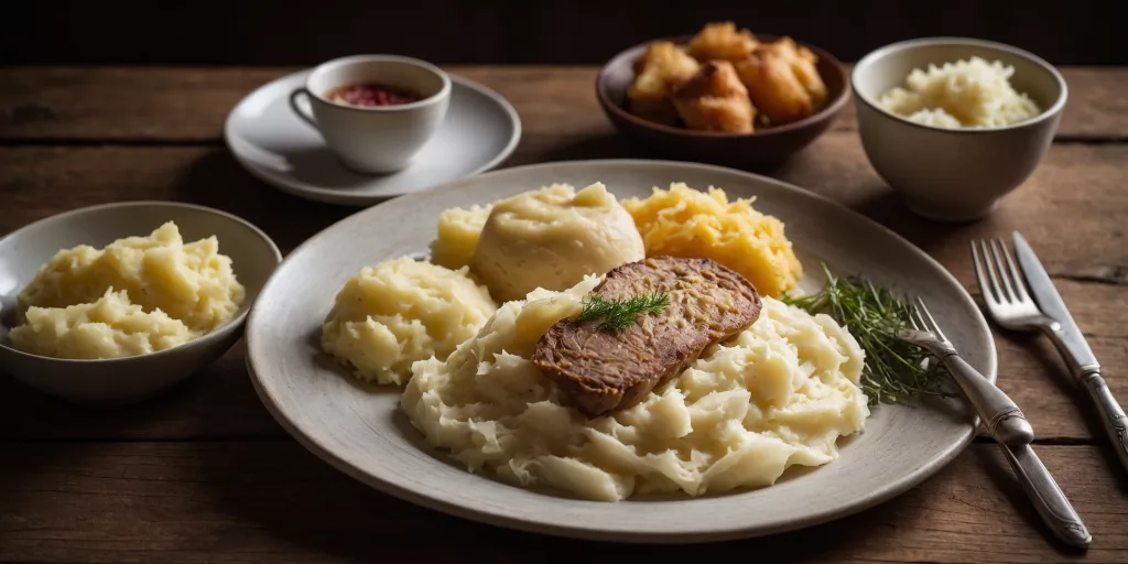 Kasseler mit Sauerkraut und Kartoffelpüree – YummAi