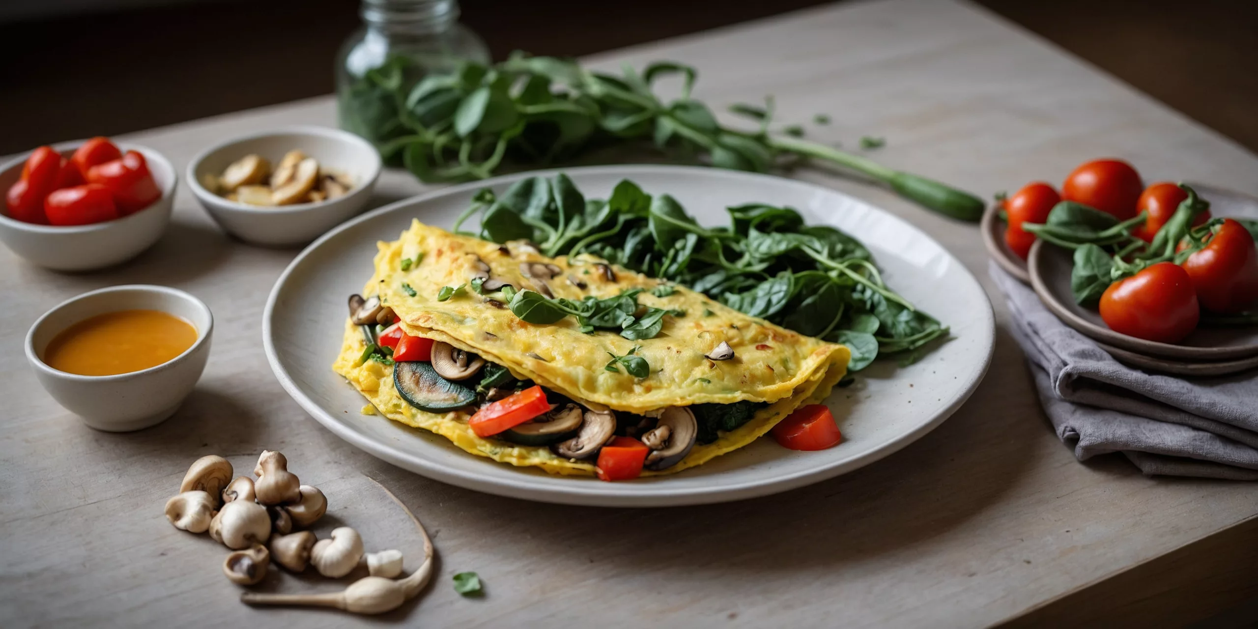 Keto High Protein Gemüse-Omelett – YummAi