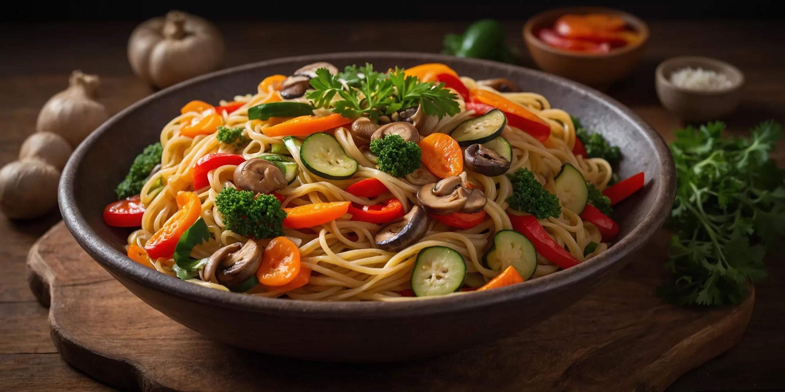 Klassische Gemüse-Nudelpfanne