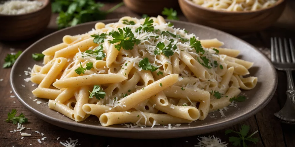 Klassische Pasta Alfredo