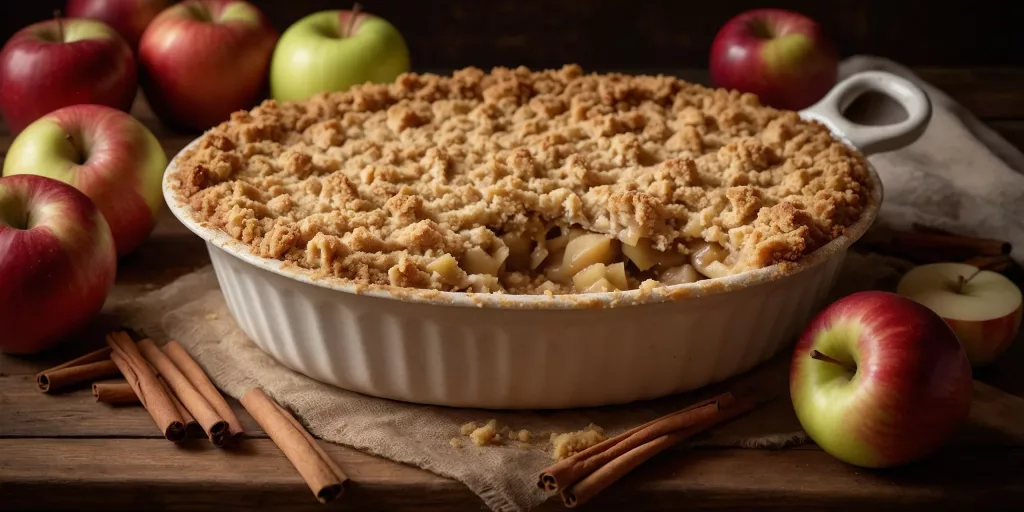 Klassischer Apfel-Crumble