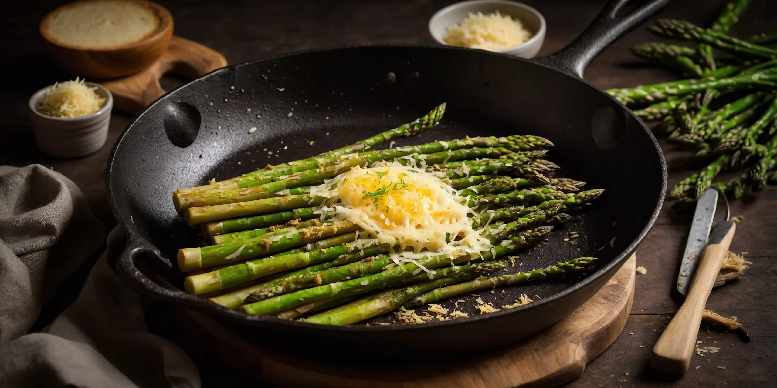 Knusprig gebratener Spargel mit Parmesan – YummAi Knusprig gebratener Spargel mit Parmesan – YummAi