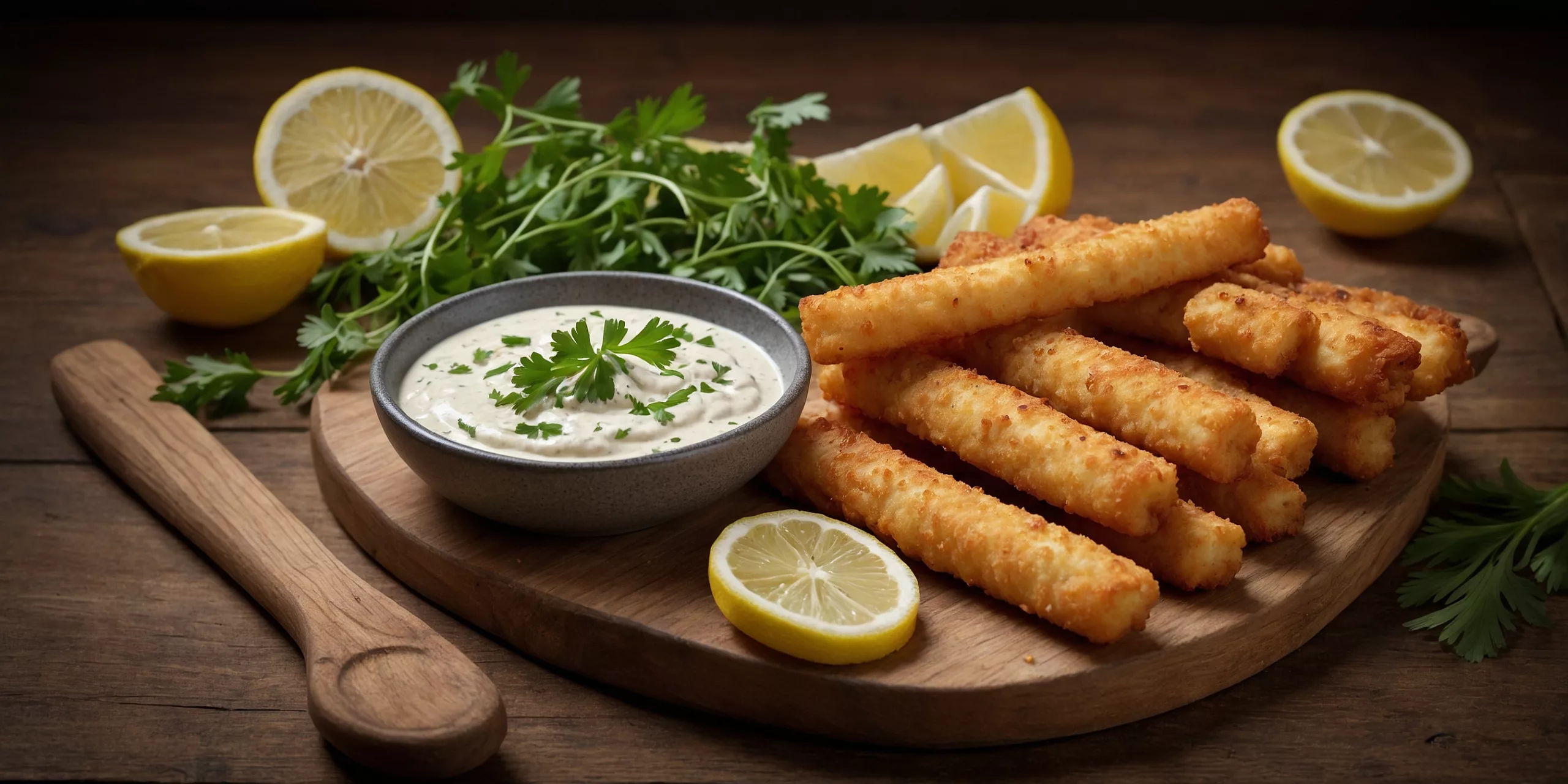 Knusprige Halloumi-Sticks mit Kräuterdip