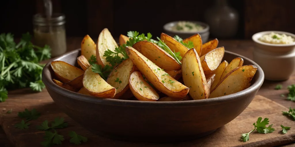 Knusprige Kartoffelecken