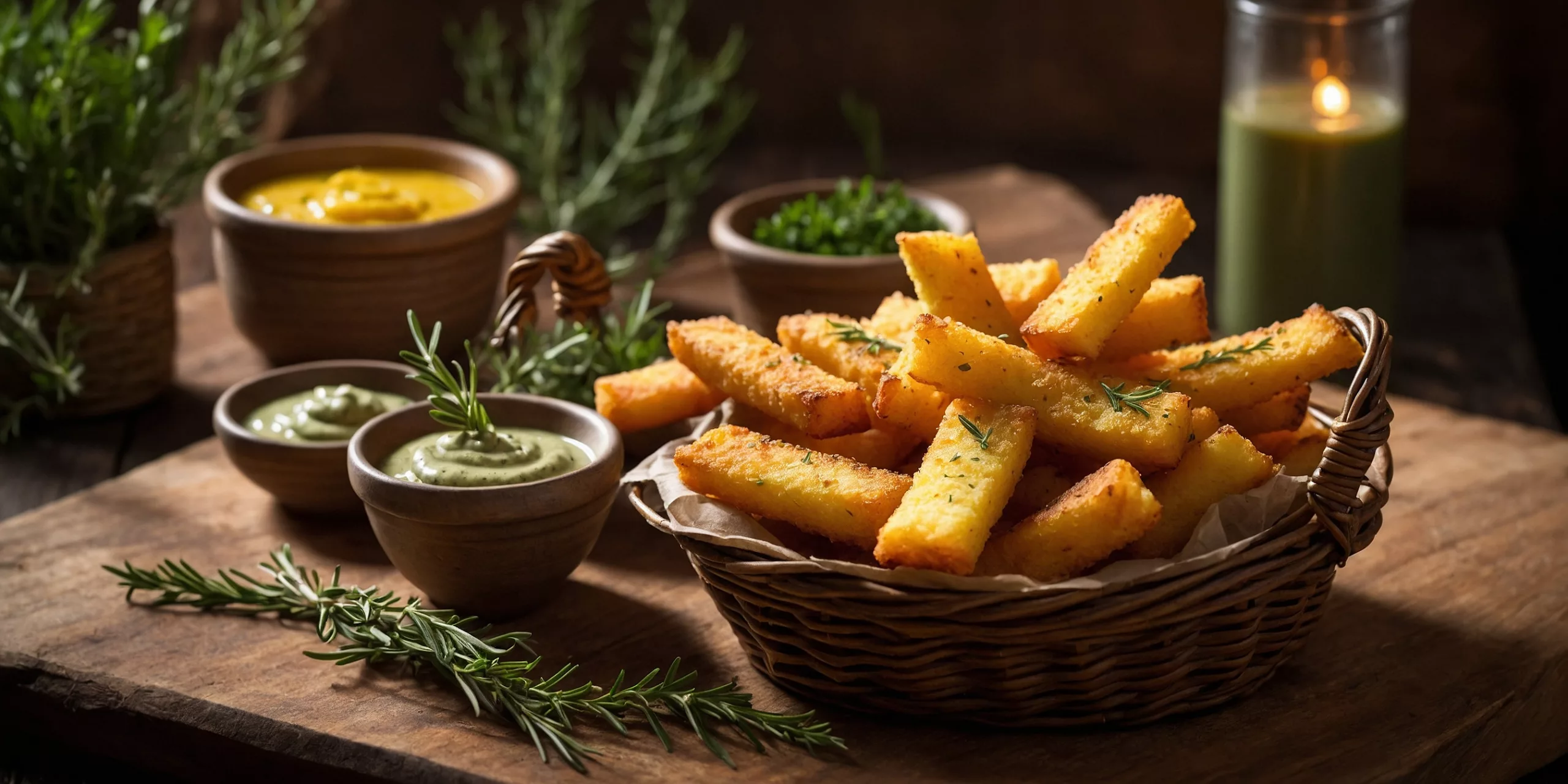 Knusprige Polenta-Pommes