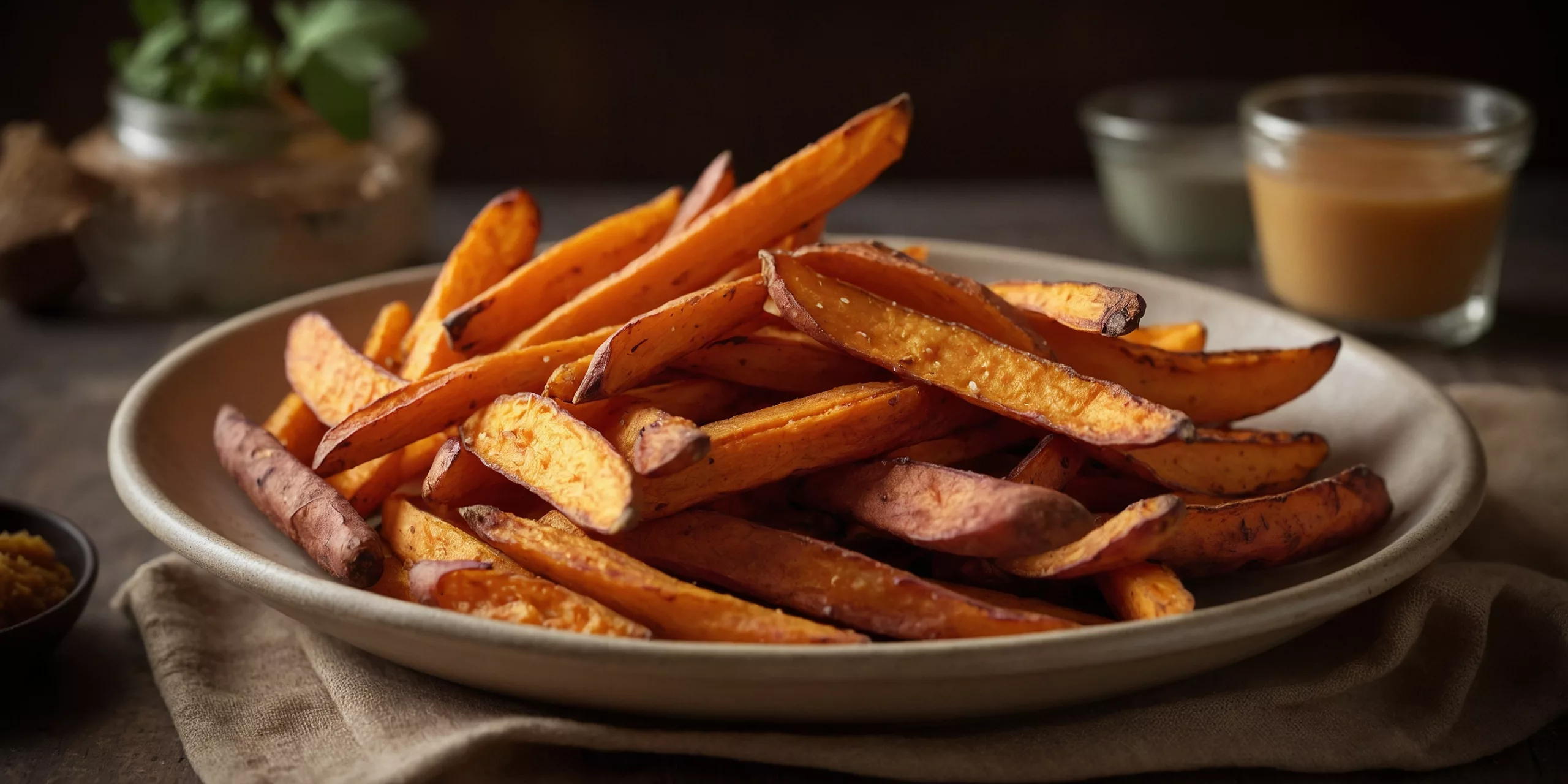 Knusprige Süßkartoffelpommes