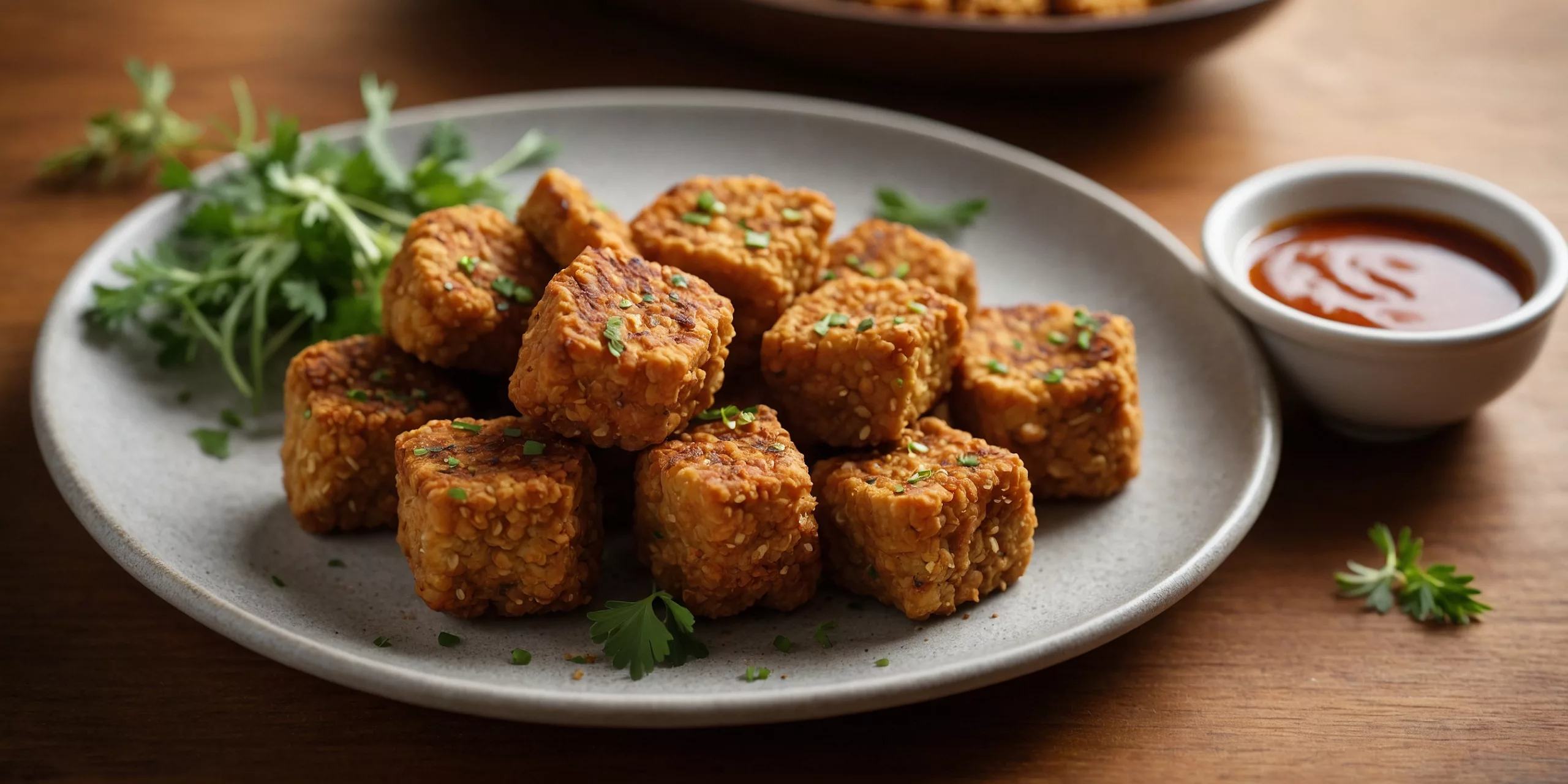 Knusprige Tempeh-Knusper-Bites