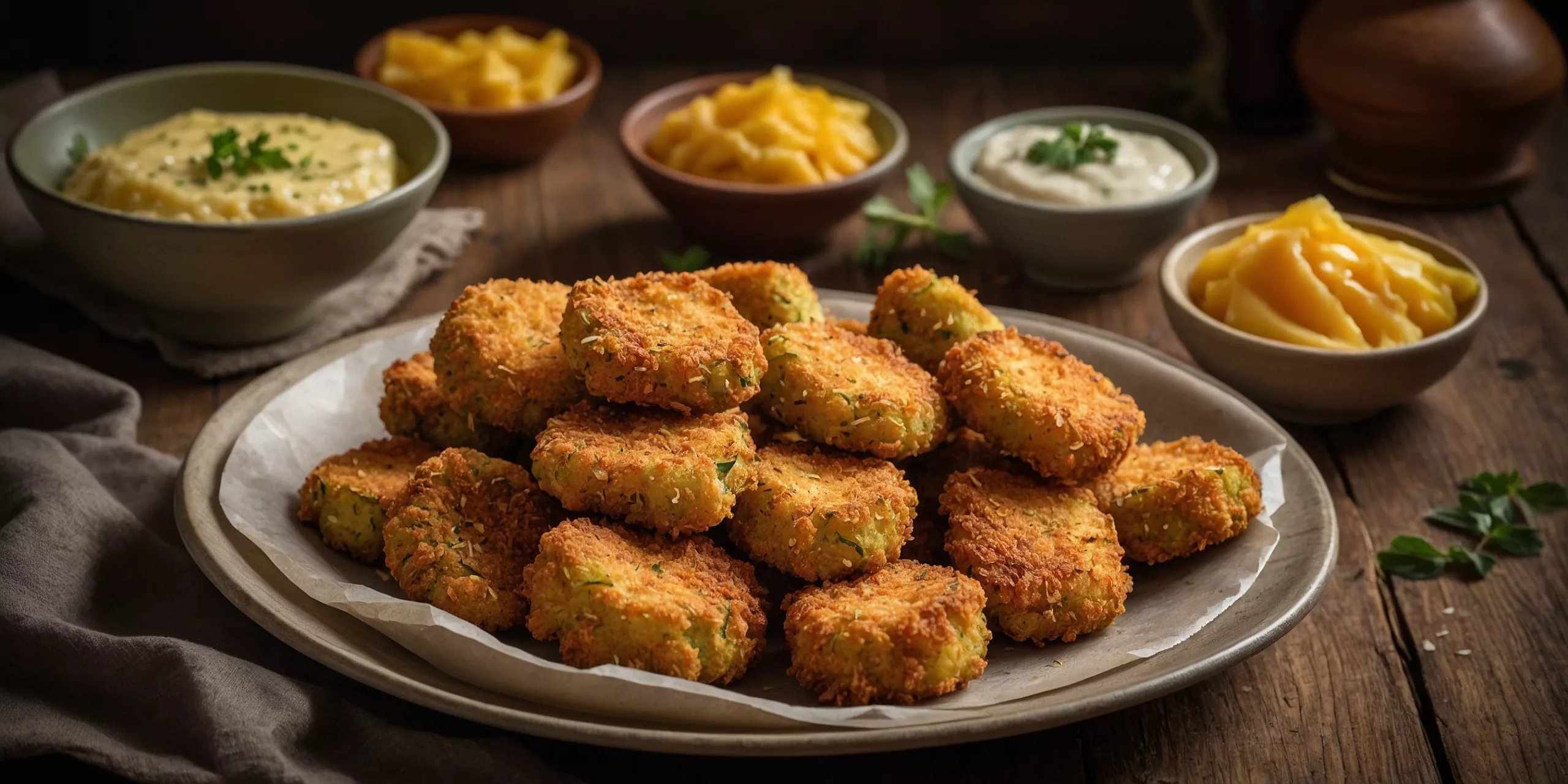 Knusprige Zucchini-Nuggets aus dem Ofen